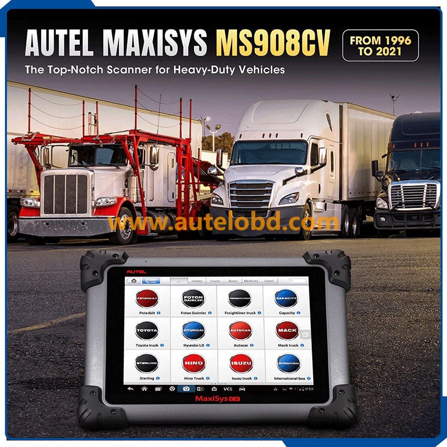 Autel Maxisys MS908CV Auto Car Scanner Heavy Duty Diagnostic Tool With J2534 ECU Programming For Heavy Duty Truck