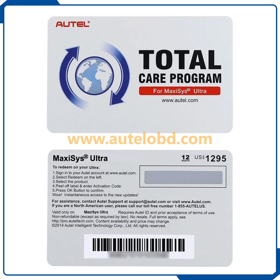 Original Autel MaxiSys Uitra/uitra Lite One Year Update Subscription Service