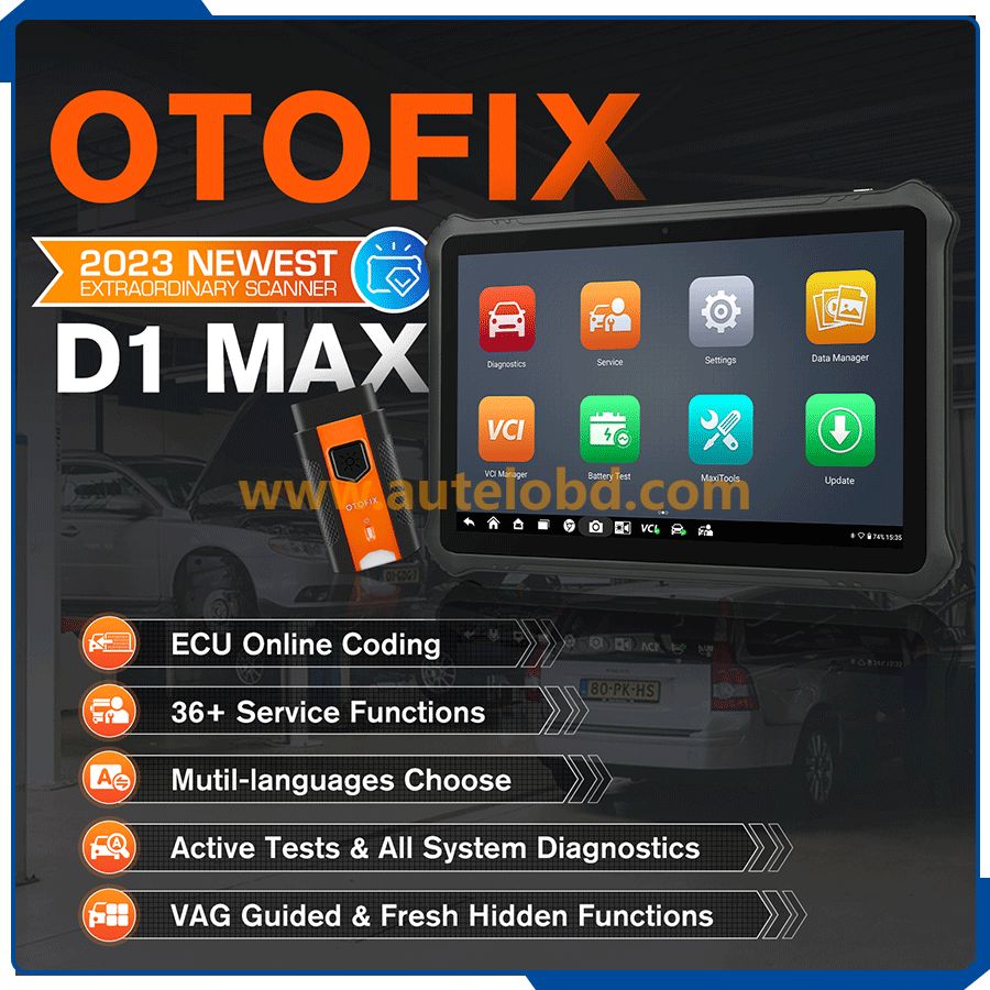 Autel OTOFIX D1 Max Diagnostic Bi-Directional Bluetooth Scanner Tool With ECU Coding And Newest Hardware