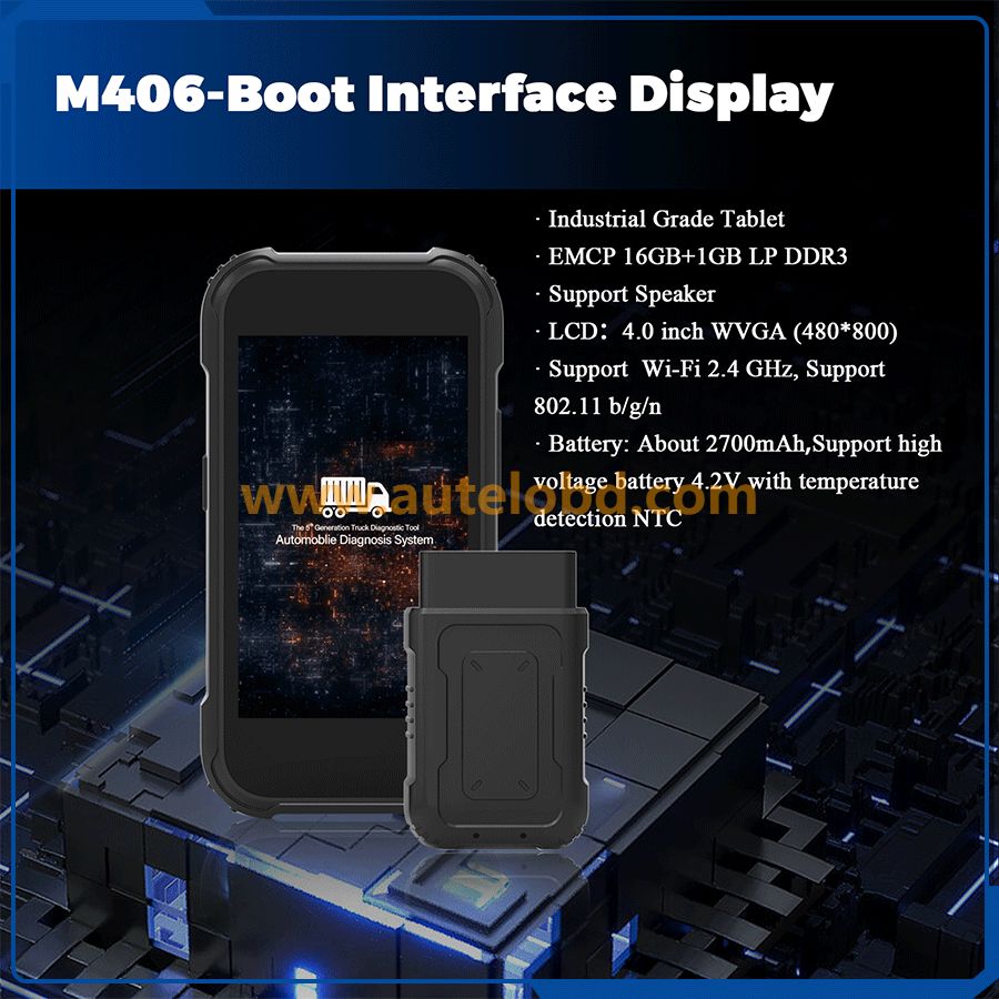 M406-The 5th Generation Industrial Comercial Vehicle Diagnosis Equipment