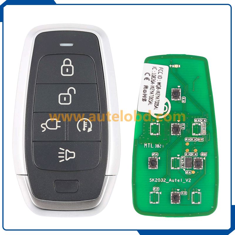  AUTEL Auto Parts Maxiim Ikey Premium IKEYAT005DL Universal Smart Remote Control Key 5 Buttons