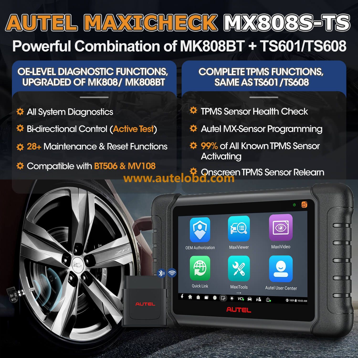 Autel MaxiCheck MX808S-TS-2