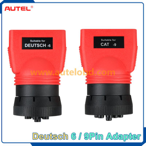 New Autel Deutsch 6-Pin/ Deutsch 9-Pin Adapter Car OBD Connection Accessory for Autel MS908CV MS906CV MS909CV
