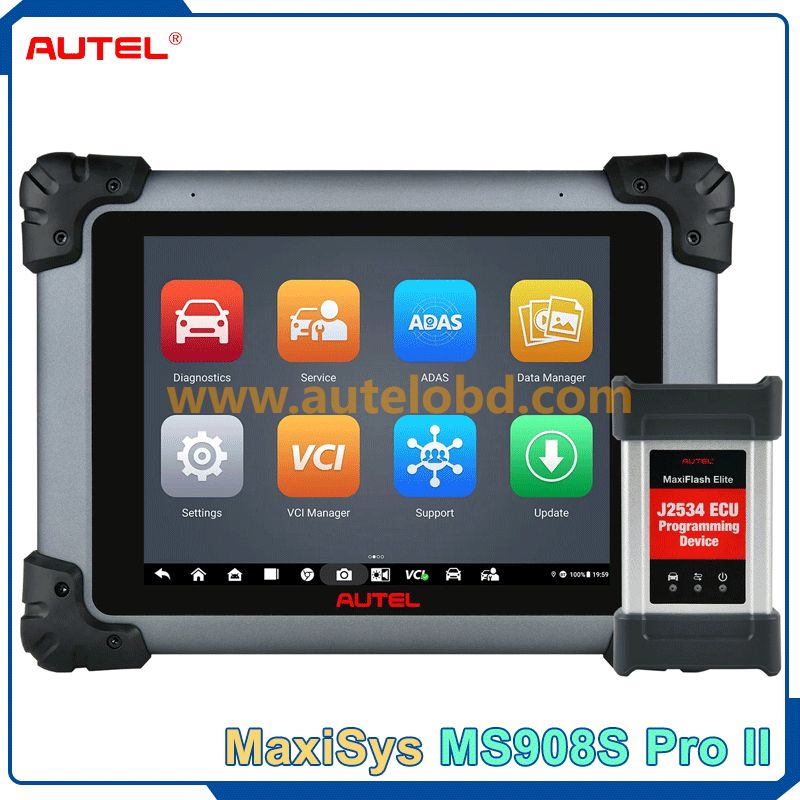 Autel MaxiSys MS908S PRO II ECU Programming Scanner with J2534 VCI Car Diagnostic Tool For ECU Online Coding Bi-Directiona Programming