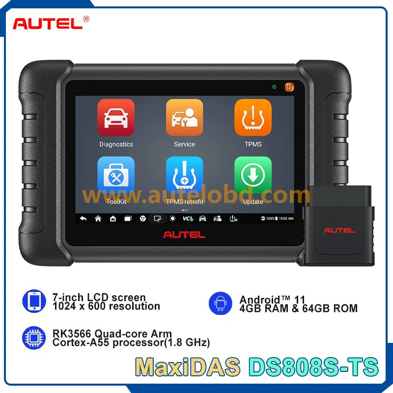  Autel MaxiDas DS808S-TS Wireless TPMS All Systems Diagnosis Tool