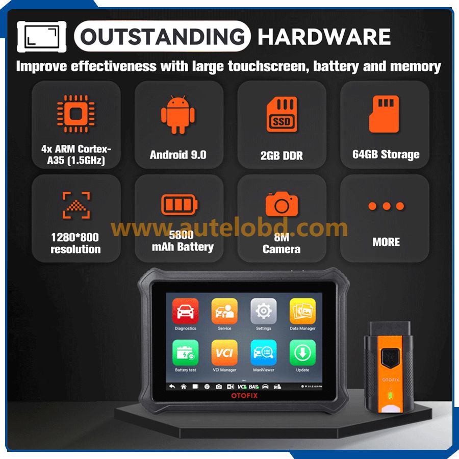 Original Autel OTOFIX D1 OE-level OBD2 All System Bluetooth Scanner Bi-directional Control Automotive Tool 2 Years Free Shipping 
