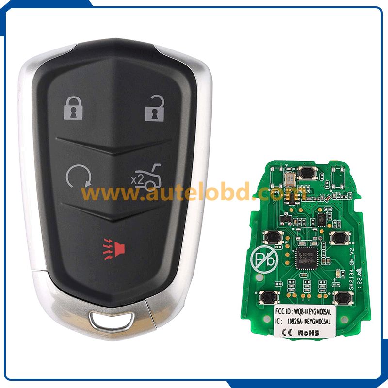 Autel Premium Style IKEYGM005AL 5 Buttons Smart Fob Universal Key Programmer Working with MaxiIM KM100 