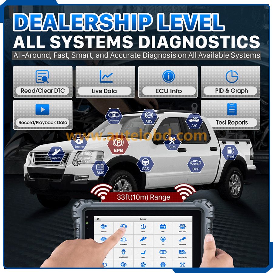 Car Diagnostic Tool Autel MaxiCOM MK906Pro OBD2 Bi-Directional Scanner All System Scan Tool 