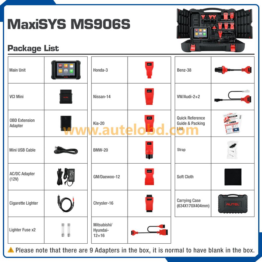 Autel MaxiSYS MS906S Car Diagnostic Tools Automotivo OBD2 Scanner 