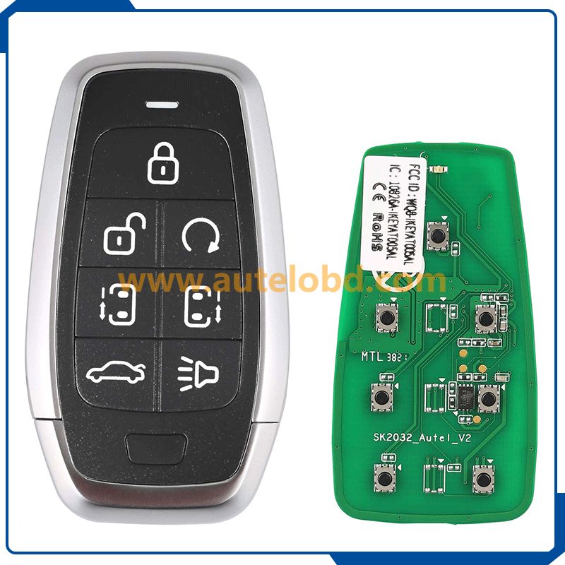 AUTEL Parts Razor Maxiim Ikey Standard Style IKEYAT007AL Smart Car Key Blank Universal 7 Buttons