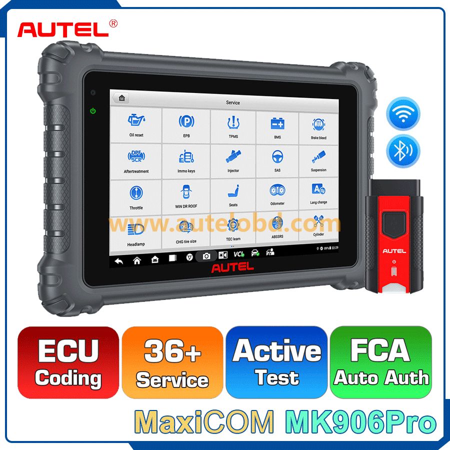 Car Diagnostic Tool Autel MaxiCOM MK906Pro OBD2 Bi-Directional Scanner All System Scan Tool 