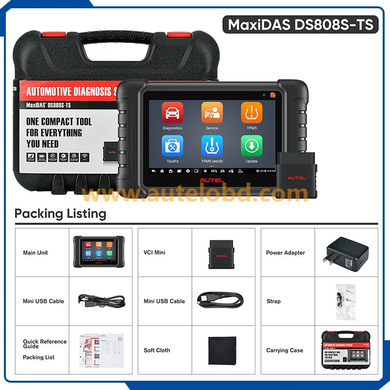  Autel MaxiDas DS808S-TS Wireless TPMS All Systems Diagnosis Tool