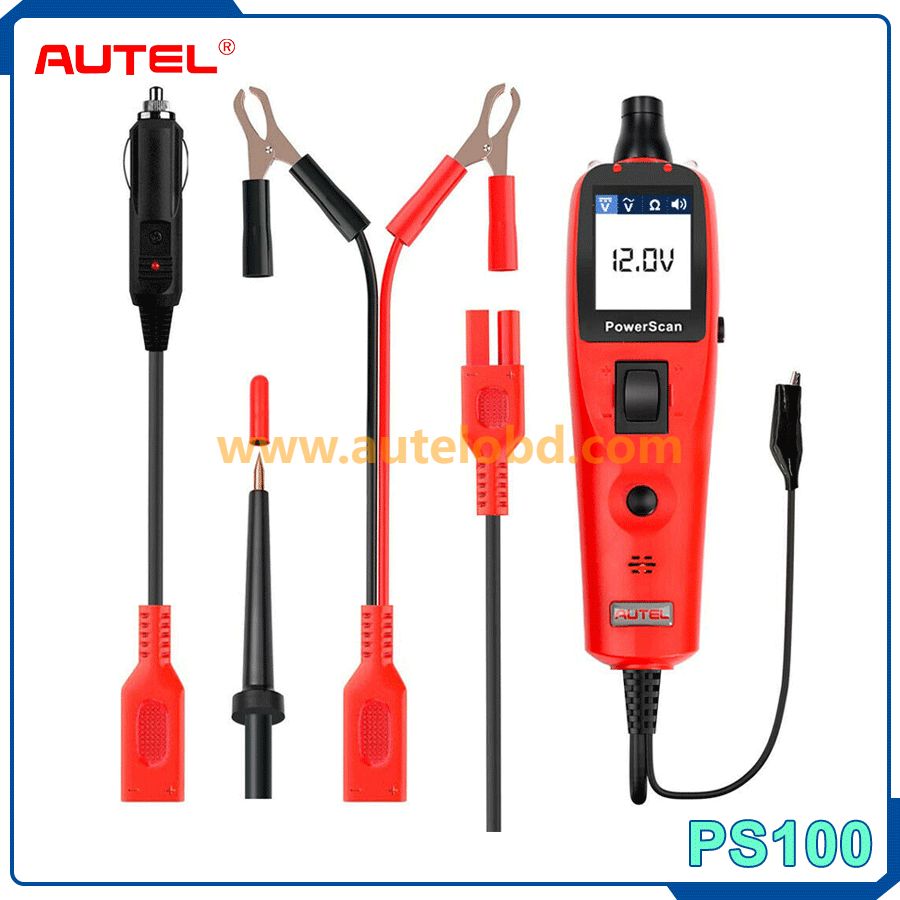 Autel PowerScan PS100 Automotive Circuit Tester 12V/24V Diagnostic Tester Tool Electrical Testers & Test Leads