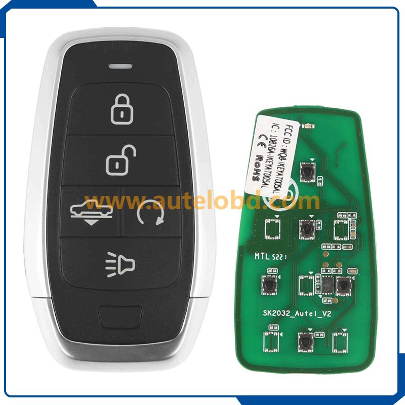  AUTEL Parts Maxiim Ikey Premium IKEYAT005AL Independent Smart Control Key Blank 5 Buttons