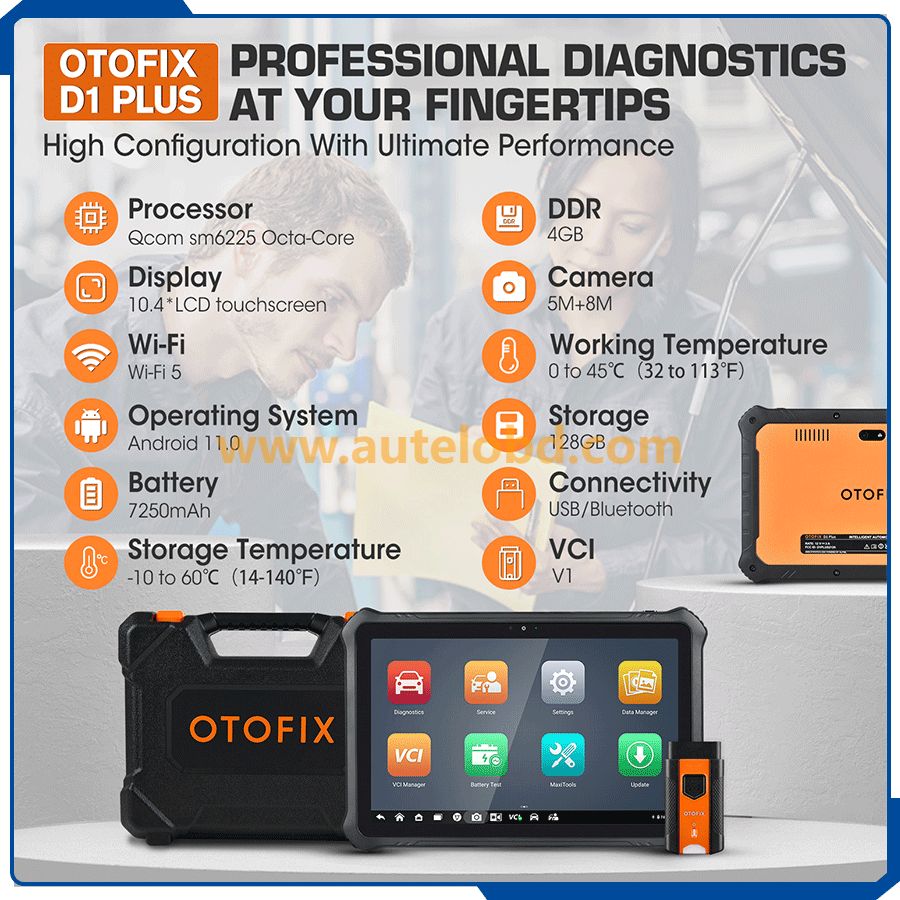  OTOFIX D1 Plus OE Level Automotive Test Diagnostic Scan Tool ECU Coding Upgraded With 31+ Service Functions